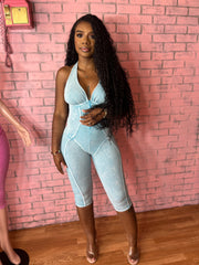 Mojito lemon lime fitted romper