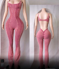 Clock the tea jumpsuit