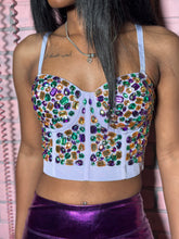 Bedazzled MardiGras Bustier top