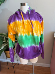 Tye dye mardigras hoodie
