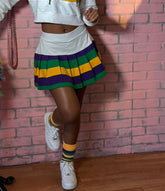 mardigras skater skirt