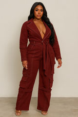Coverd & fly jumpsuit