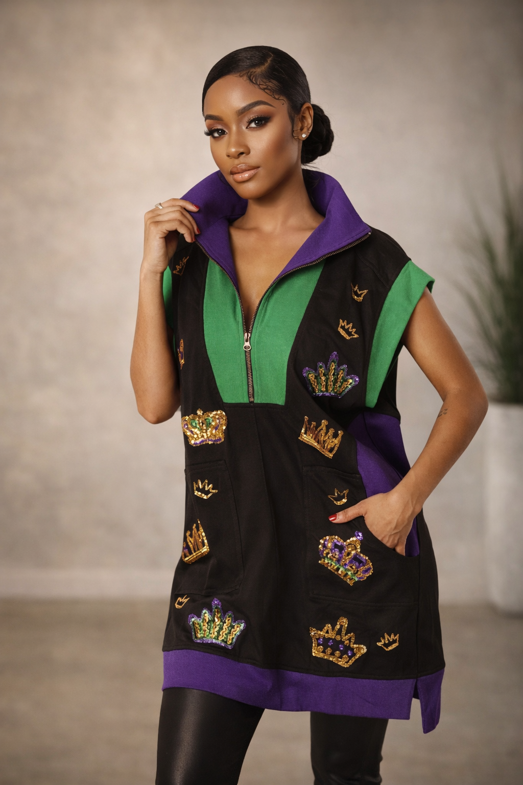 Mardi explosion luxe tennis dress