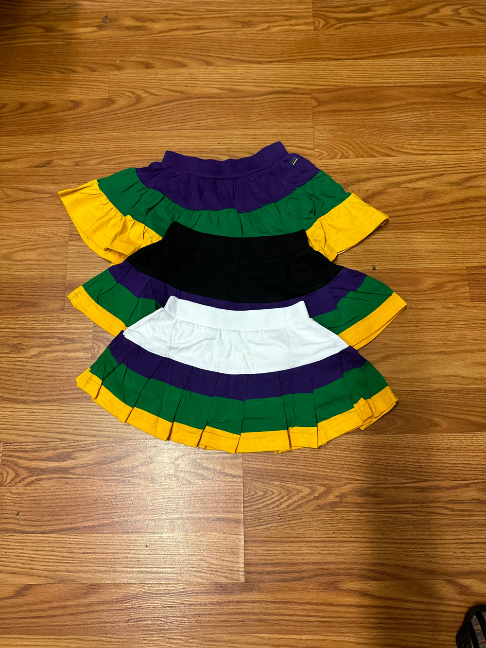 Toddlers Mardigras Skirts 2t-5/6t
