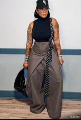 Bossed up with ties jumpsuit ( runs oversized !! )