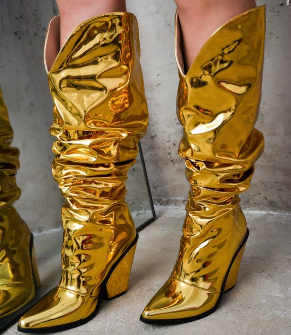 metallic cowboy boots mardigras collection