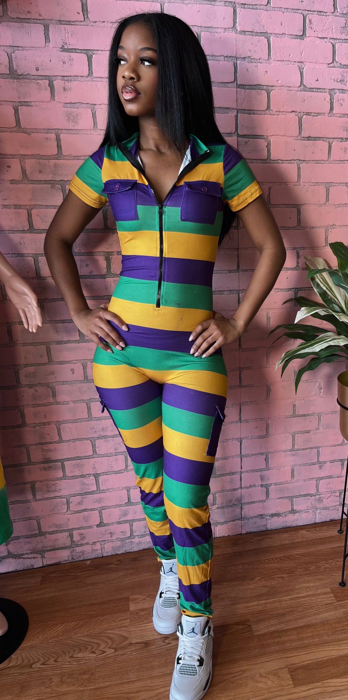 Essential Pocket mardigras jumpsuit