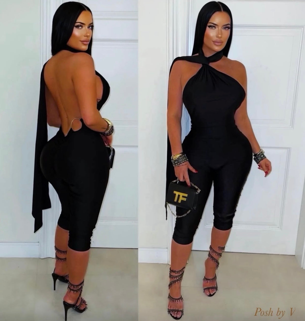 Amina capri romper
