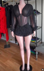 Mulan rouge romper