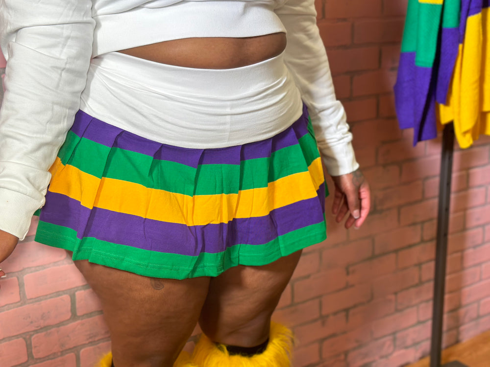 Plus size mardigras skirts