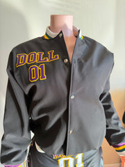 Doll way Mardigras varsity jacket