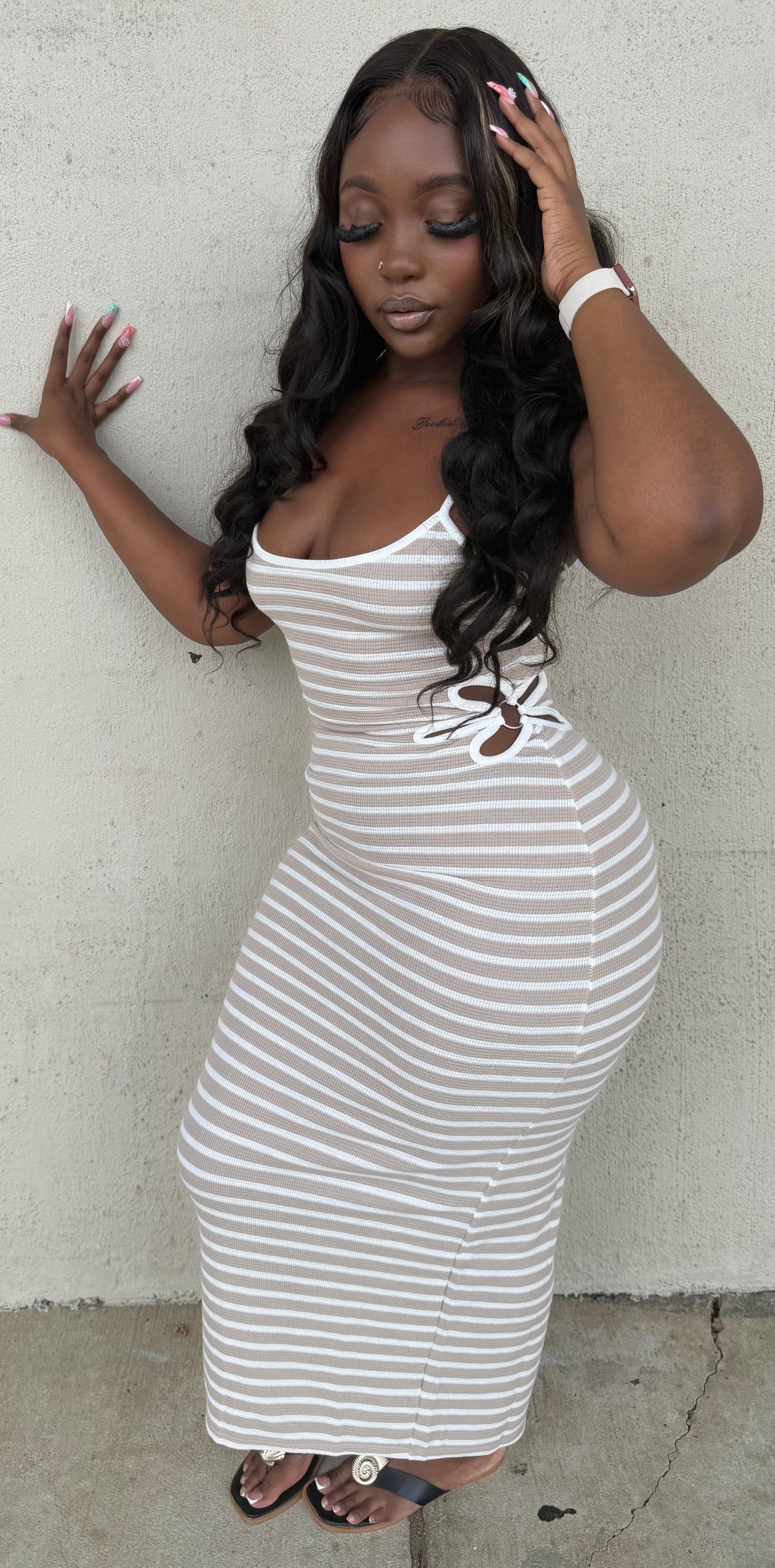A flower or two maxi dress