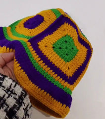 Crotchet mardigras hat