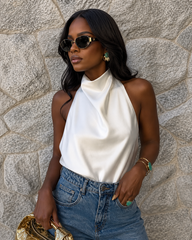 Sarai satin top