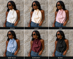 Sarai satin top
