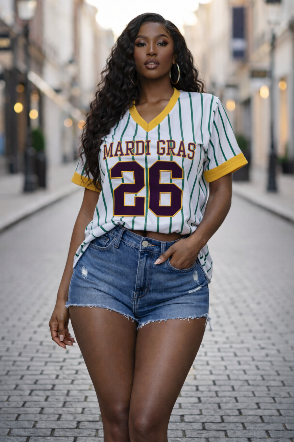 Base Ball mardigras jersey