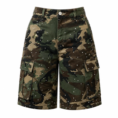 Elevated camo jorts