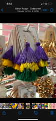 Mardigras fringe earrings